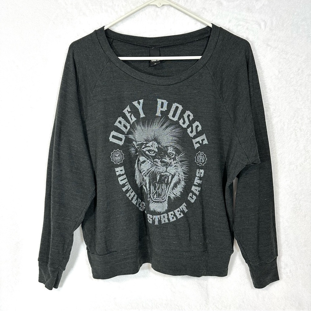 Obey Graphic Long Sleeve Top